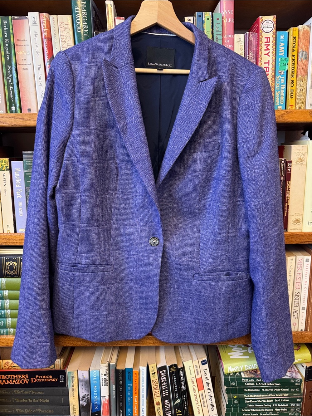 Banana Republic purple wool blend blazer W10